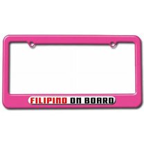Filipino On Board License Plate Tag Frame, Multiple Colors