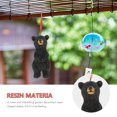 thumbnail image 4 of Black Bear Resin Statue Garden Sculpture Animal Ornament Outdoor Wildlife Decor, 4 of 6