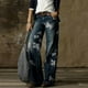 thumbnail image 1 of Puntoco Moda Mujer Cómodo Impreso Rectos Jeans Pantalones Casuales Pantalones Puntoco Puntoco-2281, 1 of 3