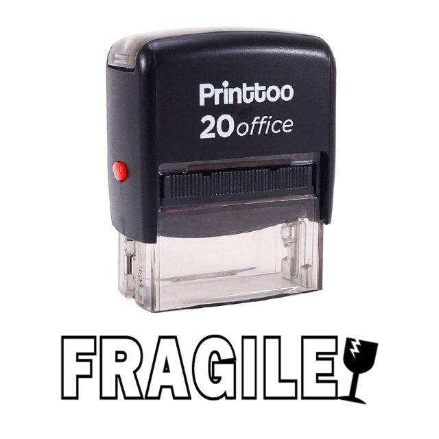 Printtoo Office Stationary FRAGILE Self Inking Rubber Stamp Stamp-Black