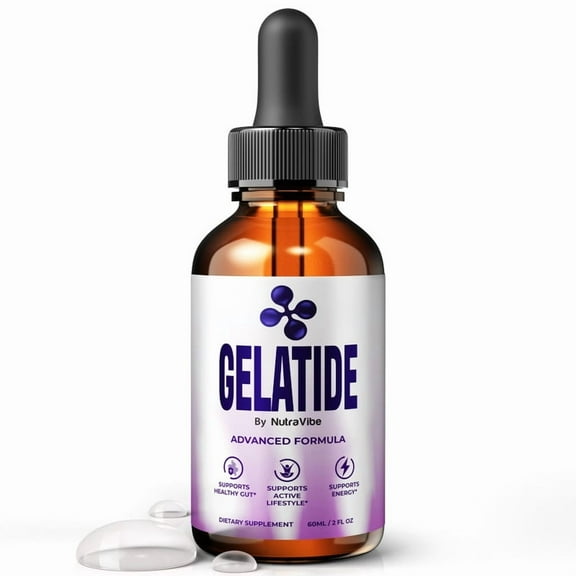 Gelatide – Natural Daily Liquid Formula Designed to Align with Fitness Goals, Support an Active Lifestyle & Body Balance | Just a Few Drops for a Fit-Focused Routine (30 Servings)