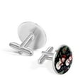 thumbnail image 3 of Snowman Stylish Stainless Steel Shirt Clip Cufflink Set for Men's Silver Jewelry - for Formal and Business Attire, 3 of 6