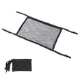 thumbnail image 1 of Bolsa de almacenamiento multifunción para techo de coche, expandible, de tela Oxford negra, para viajes al aire libre., 1 of 12