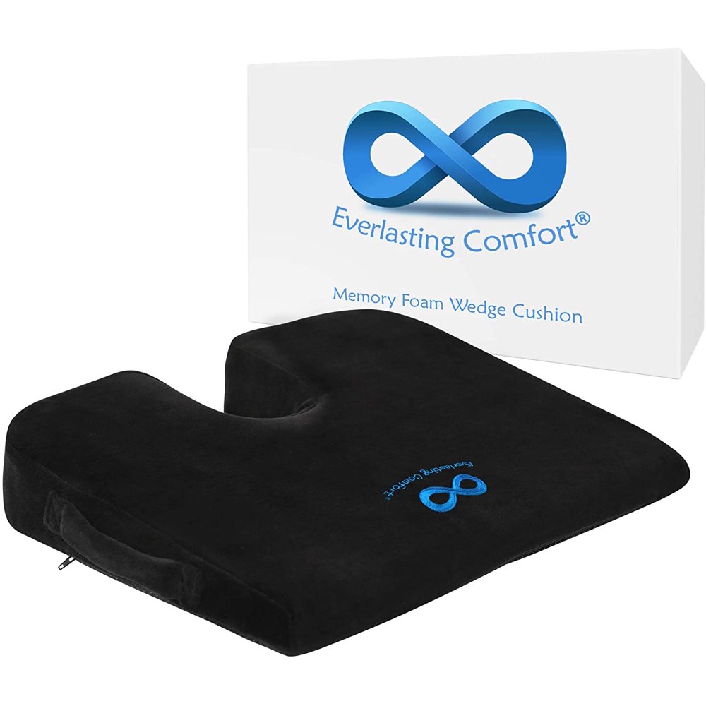 Everlasting Comfort Car Seat Cushion - Truck Seat Cushion - Wedge