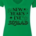 thumbnail image 4 of Inktastic New Year's Eve Squad with Stars in Black Women's V-Neck T-Shirt, 4 of 5