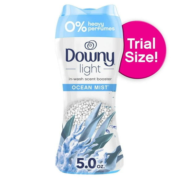 Downy Light Laundry Scent Booster Beads for Washer, Ocean Mist Scent, with No Heavy Perfumes, 141G