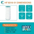 thumbnail image 5 of Hurricane 4 Pack HF8316-01 Advanced Pool and Spa Filter Cartridge Replacement, 5 of 9