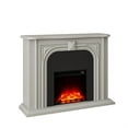 thumbnail image 2 of 47.5" Wide Freestanding Fireplace with Realistic LED Flames - Grey, 2 of 8