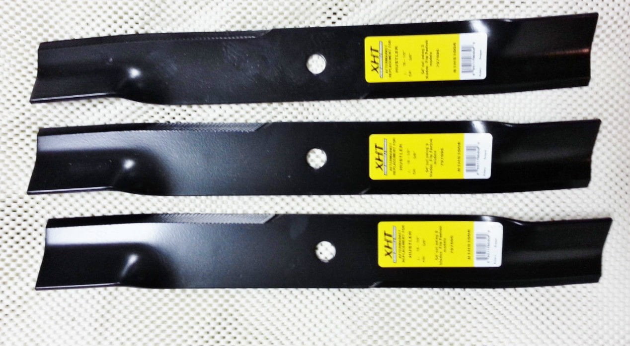B1hs1008 Set of 3 Heavy Duty Hustler 54" Fastrak Mower Blades 797696