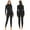 Black, variant on Alvivi Women's Long Sleeve Full Unitard Workout Gymnastics Bodysuit Athletic Dance Jumpsuit Brown S