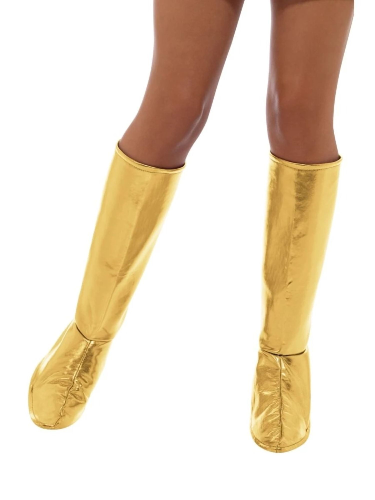 gold boot covers