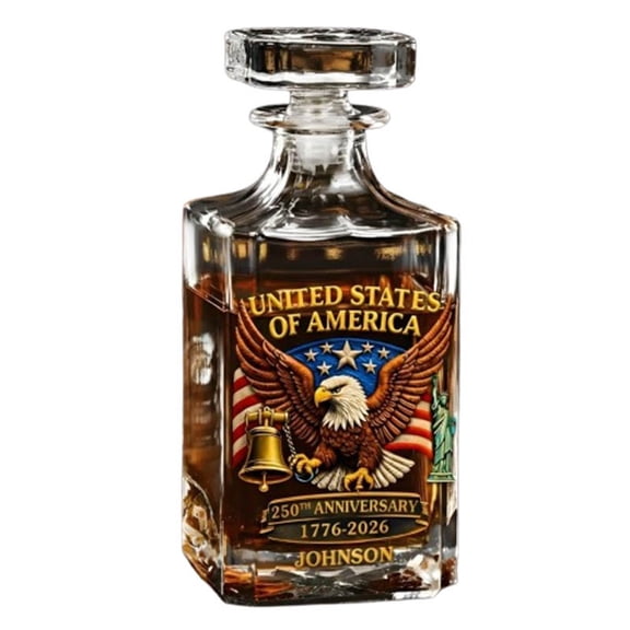 250th Anniversary Whiskey Bottle, We The People 250th Anniversarys Personal Reserve Bottles, Independence Day Patriotic Gift for Liquor Scotch Bourbon or Wine (250 anniversary whiskey bottle)