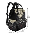 thumbnail image 2 of Defioc Vintage Winged Rose Skull for Baby Diaper Bag Backpack - Baby Bag for Boys & Girls - Diaper Backpack - Large Travel Diaper Bags- Baby Registry Search & Shower Gifts, 2 of 5