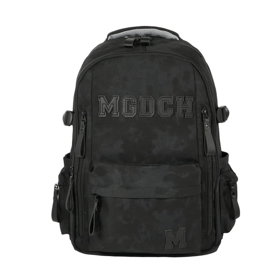 Forest Myth Backpack for Men and Women, Water Resistant College School Bag, Lightweight Travel Backpack,Small Size,Black
