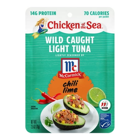 Chicken of the Sea Wild Caught Light Tuna Packet  Chili Lime 2.5 oz