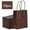 Coffee, variant on Uralili 50-Pack Gift Bags with Handles – Versatile Party Favor Bags for Weddings, Birthdays, and Celebrations – Eco-Friendly 6.3x4.7x2.4" Multi-Use Bags