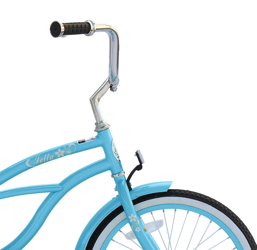 Wonder Wheels 20" Beach Cruiser Single Speed Bicycle, Bike, Baby Blue Rims - Baby Blue