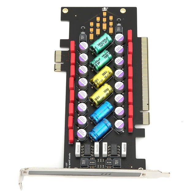 Tarjeta de filtro de potencia Tarjeta de alta fidelidad para PC Mejor música Forma de caramelo arcoíris para purificación de audio de PC