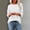 White, variant on Asgosdo Sweaters for Women Knit 3/4 Sleeve Crewneck Loose Fit Pullover Casual Dressy Lightweight Tops
