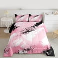 thumbnail image 2 of Manfei Teens Adults Abstract Oil Painting Bedding Comforter Set 2pcs,Vintage Aesthetic Twin Comforter Sets Microfiber,Retro Gradient Minimalist Breathable Bedding Set,Breathable Home Decor, 2 of 8