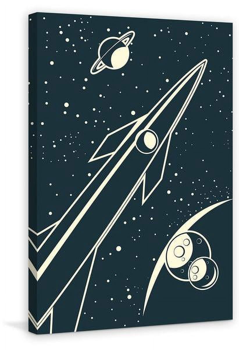 "Deep Space" Painting Print on Wrapped Canvas