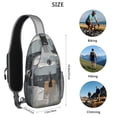 thumbnail image 5 of Chest Bag Crossbody Shoulder Bag Crossbody Shoulder BagCrossbody Sling Bag for Hiking Dating Gym Cycling Working Abstract Geometry Colorful, 5 of 6