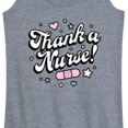 thumbnail image 3 of Instant Message - Thank A Nurse - Women's Racerback Tank Top, 3 of 6