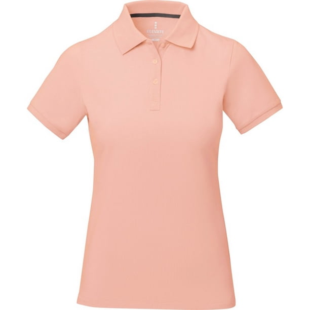 Elevate - Polo modelo Calgary de manga corta para mujer (Rosa Colorete Pálido)
