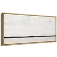 thumbnail image 3 of IDEA4WALL Extra Large Framed Canvas Print Wall Art Minimalist Dotted Horizon Line in Monochrome Fine Art Classic Pastel Boho Artwork Wall Decoration Relax/Calm for Living Room - 60"x30", 3 of 5