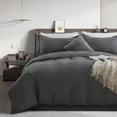 thumbnail image 3 of RUIKASI Dark Grey Duvet Cover Twin Size - Soft Twin Duvet Cover Set, 2 Pieces Microfiber Duvet Covers, 1 Duvet Cover 68x90 Inches with Zipper Closure and 1 Pillow Sham, 3 of 6