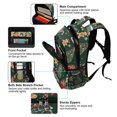 thumbnail image 5 of FORMRS Unisex Backpack Elementary School Travel Bookbag with Reflective Stripes, Yellow Christmas Gingerbread, 5 of 7