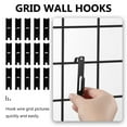 15 Pcs Grid Wall Hooks Utility Notch Hook Picture Hangers Coat Hanger