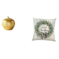 thumbnail image 1 of Escultura de fruta, decoración de resina, figura, funda de almohada, cojín navideño, material suave, diseño tridimensional, adecuado para sala de esta, 1 of 8
