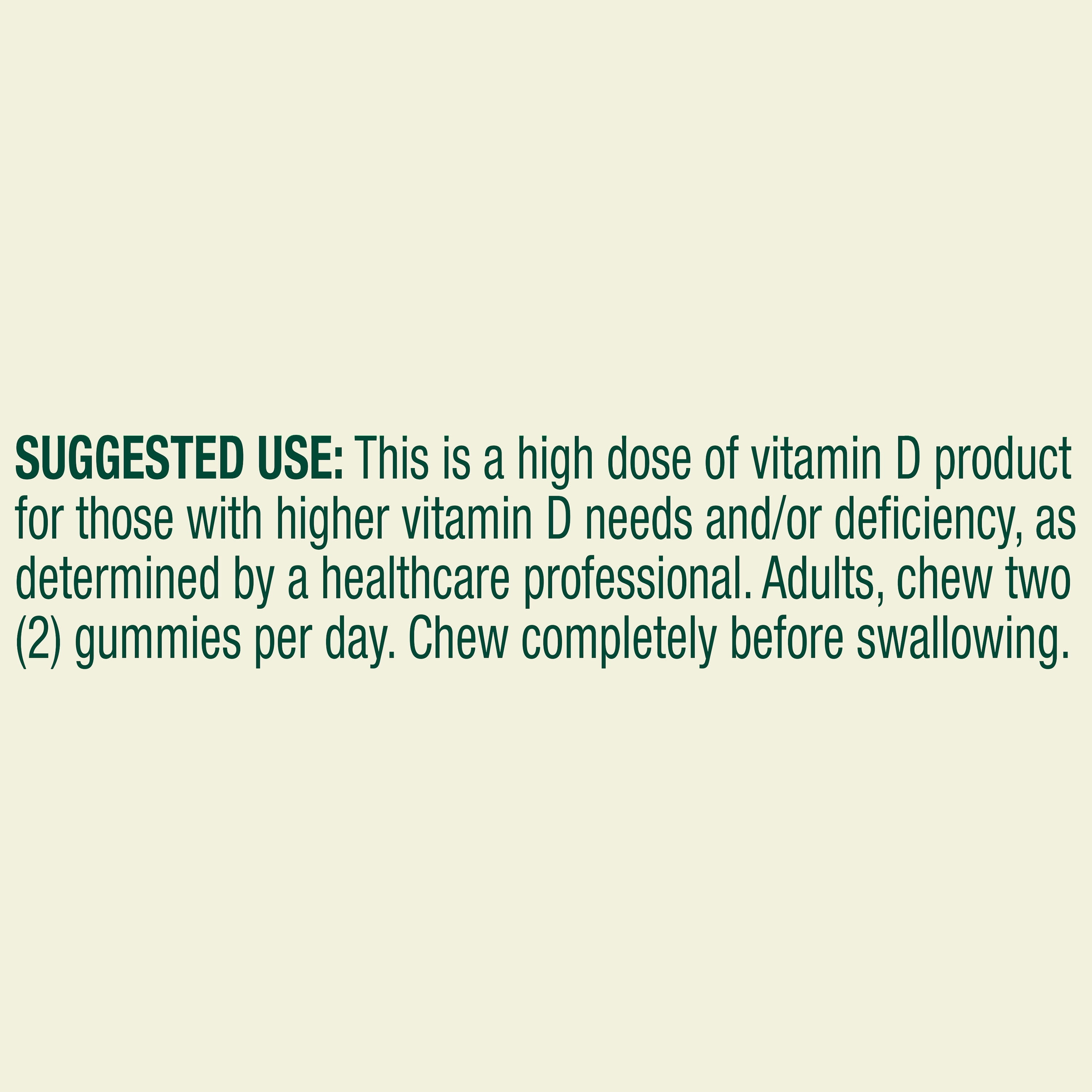 (4 pack) Spring Valley Extra Strength Vitamin D3 Supplement Vegetarian Gummies for Bone and Immune Health, 125 mcg (5000 IU), 60 Count
