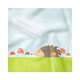thumbnail image 1 of Hedgehog Decorative Napkins Set of 4, Animal in the Mushroom Field Woodland Wildlife Cartoon Nursery Theme, Silky Satin Fabric for Brunch Dinner Party, 12", Baby Blue Green Brown, by Ambesonne, 1 of 2