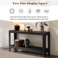 thumbnail image 4 of Modern Farmhouse Console Table, Elegant Minimalist Design with Premium Wood Veneer and Rounded Corners, 4 of 18
