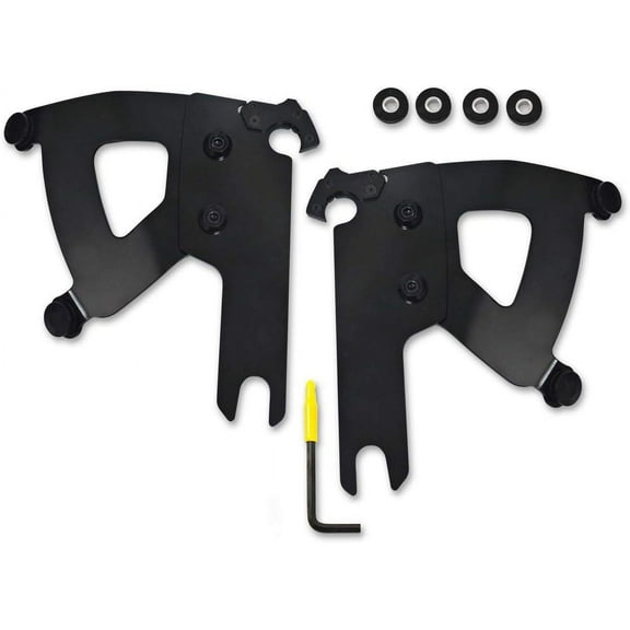 Memphis Shades Trigger Lock Mount Kit for Road Warrior Fairing Compatible for Harley-Davidson Road King 2019 - Black