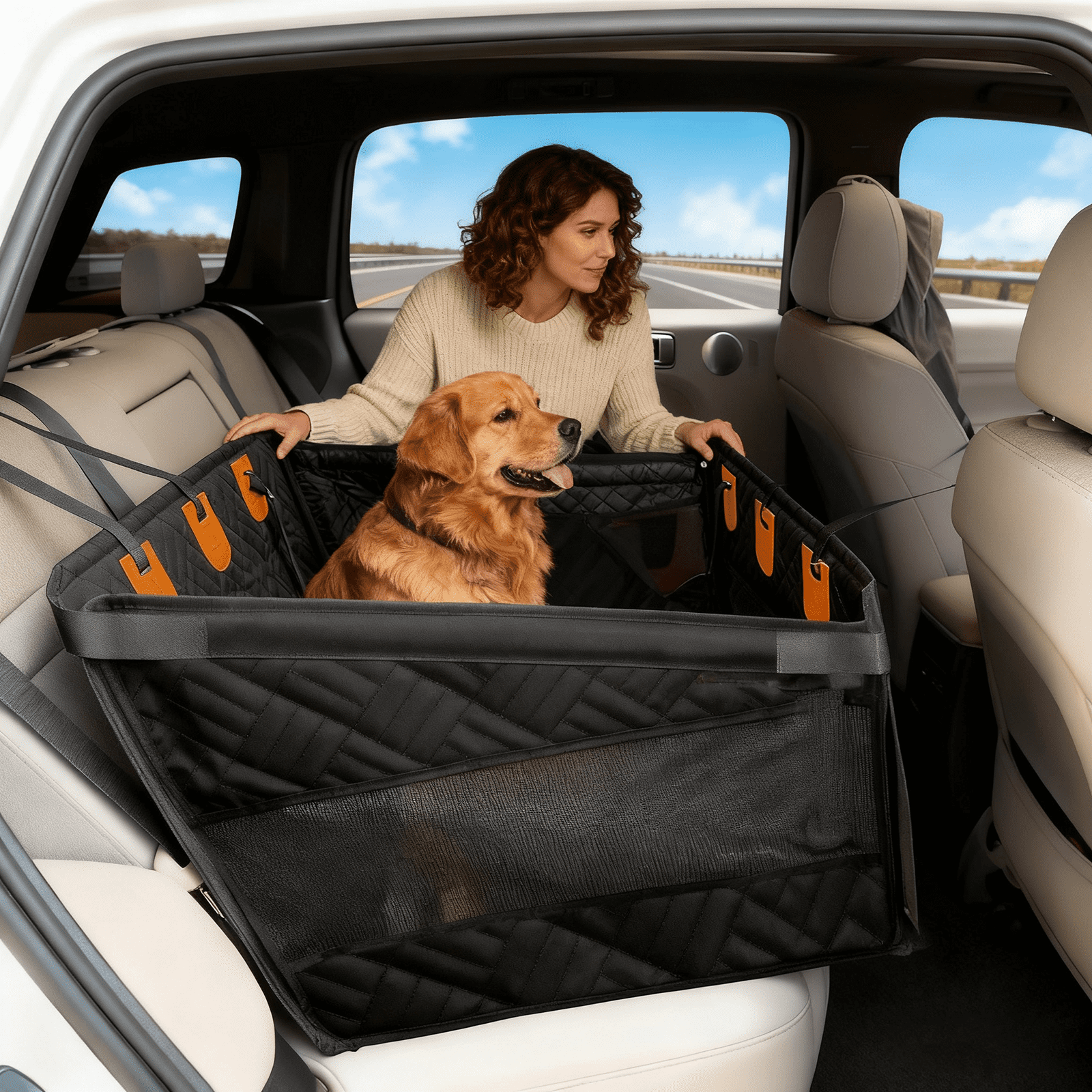 Kohree Dog Car Seat Extender, Hard Bottom, Large & Medium Dogs photo 1