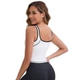thumbnail image 2 of DARING DIVA Women's Nursing Tank Tops Colorblock Cropped Undershirts M White, 2 of 6