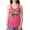Hot Pink, variant on Softball Mom Animal Print Girl Sports Ladies Racerback Tank Top, White, Large