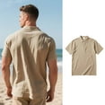 thumbnail image 5 of Men's Shirts Casual Summer Short Sleeve Top Comfortable Stylish Fit Classic for Every Wardrobe Mens T-Shirts Collar Packs Xlt Assorted Colors, 5 of 9