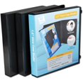 thumbnail image 1 of UniKeep 3 Ring View Binder - Binder Case is Fully Enclosed - Available in White, Clear, or Black and in Various Spine Widths (Pack of 3, Black, 1.5 Inch), 1 of 4