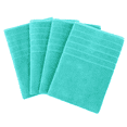 thumbnail image 3 of Casa Platino 4-Pack Soft Cotton Bath Towels - Quick Dry, Lightweight & Absorbent Towels for Spa & Travel - Aqua Sky, 3 of 7