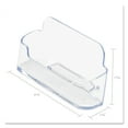 thumbnail image 3 of Horizontal Business Card Holder, Holds 50 Cards, 3.88 X 1.38 X 1.81, Plastic, Clear, 3 of 6