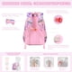 thumbnail image 4 of Mochila MUSEVOS Kids con estampado kawaii impermeable morado/arcoíris, 4 of 9