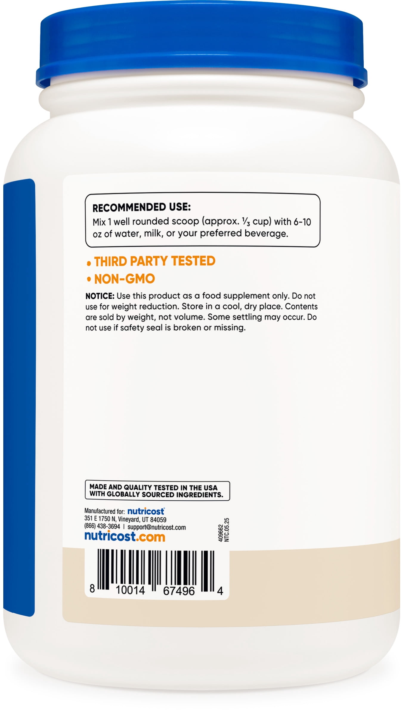 Nutricost Whey Protein Isolate Powder (Cookies N Cream, 2 Pounds)