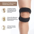 thumbnail image 4 of Yirtree Patella Knee Strap, Adjustable Knee Brace for Men & Women, Knee Joint Pain Prevention & Relief & Patella Stabilizer Support for Running, Riding, Football, Hiking., 4 of 7