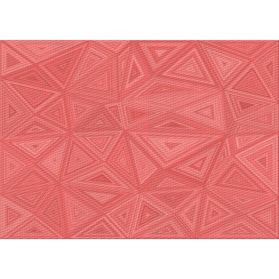 Ahgly Company Indoor Rectangle Patterned Bean Red Area Rugs, 8' x 12'