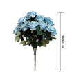 thumbnail image 2 of Artificial Rosa Flor Ramo Simulación Rosa Casa Oficina Decoración floral Boda Ramo de flores falsas, Azul claro Inevent HA7032-07B, 2 of 5