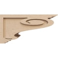 thumbnail image 3 of 9"W x 18"D x 9"H Wide Scroll Rough Cedar Woodgrain TimberThane Corbel, Primed Tan, 3 of 6